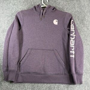 Carhartt  women's Purple Hoodie Sweater  size:medium 8-10 relaxed fit